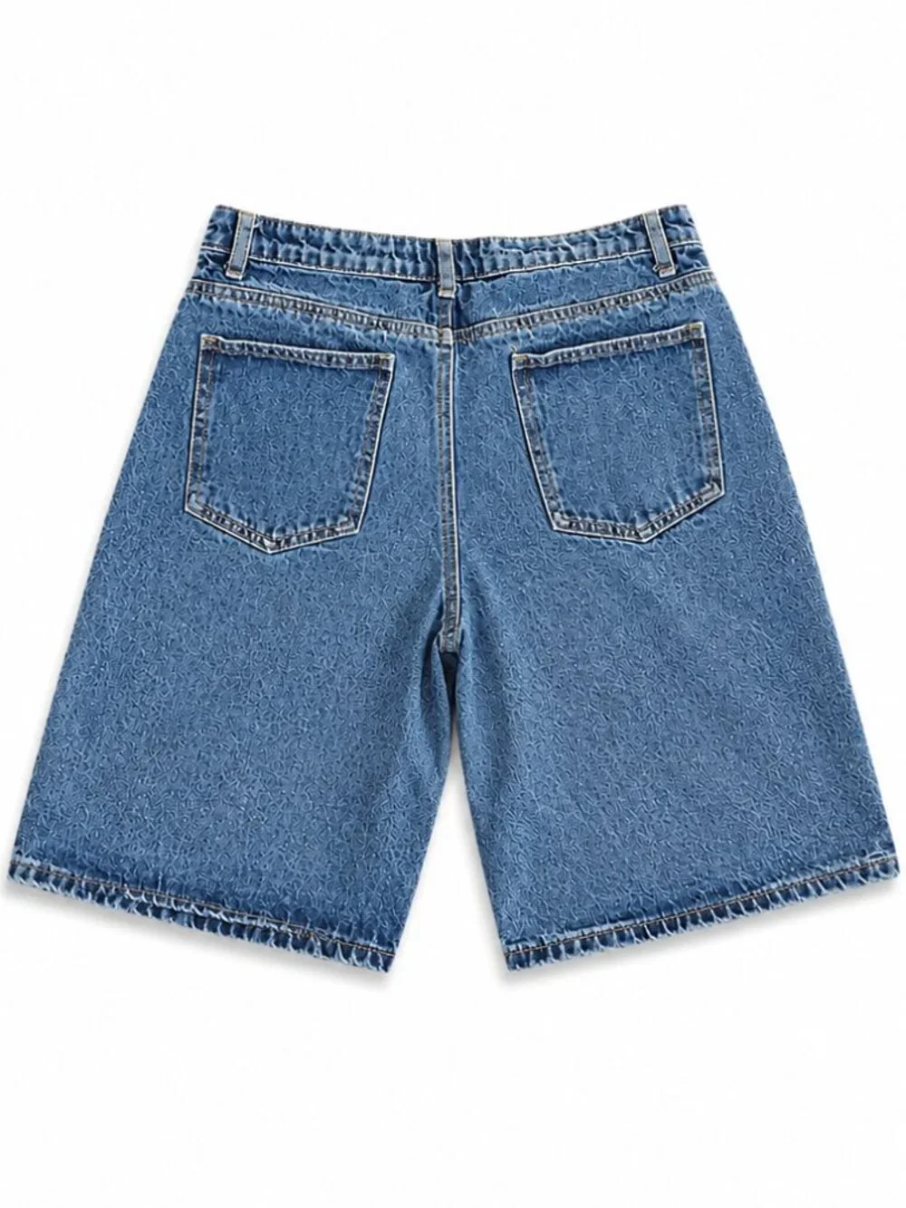 Edikted Low Rise Denim Bermuda Jorts Womens Small Baggy Skater Y2K Streetwear